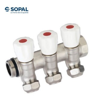 COLLECTEUR INCLINE 1" 3 VOIX ROUGE SOPAL