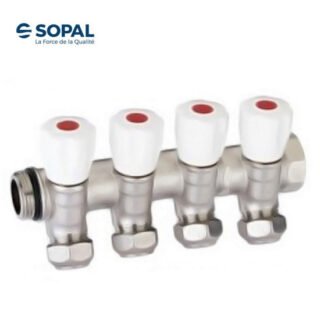 COLLECTEUR INCLINE 1" 4 VOIX ROUGE SOPAL