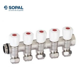 COLLECTEUR INCLINE 1" 5 VOIX ROUGE SOPAL