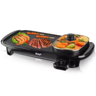 Barbecue Électrique Multifonction RAF R-5303 1500W Noir