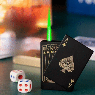 Briquet à Jet de Poker